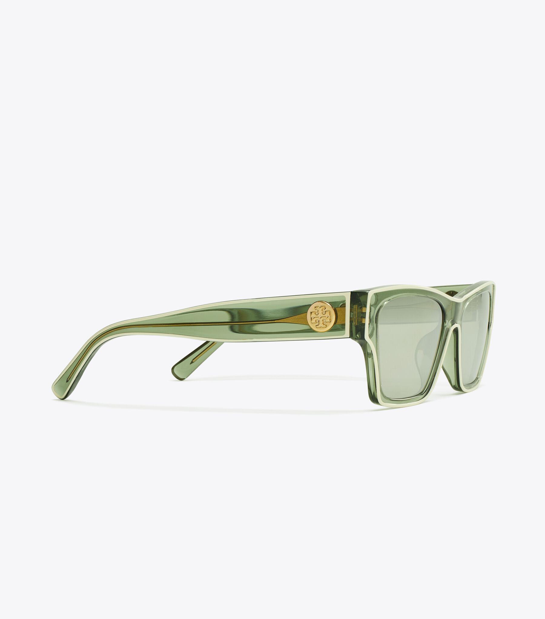 Tory Burch Outlined Rectangle Sunglasses Kira Rectangle Sunglasses: Women main image 3