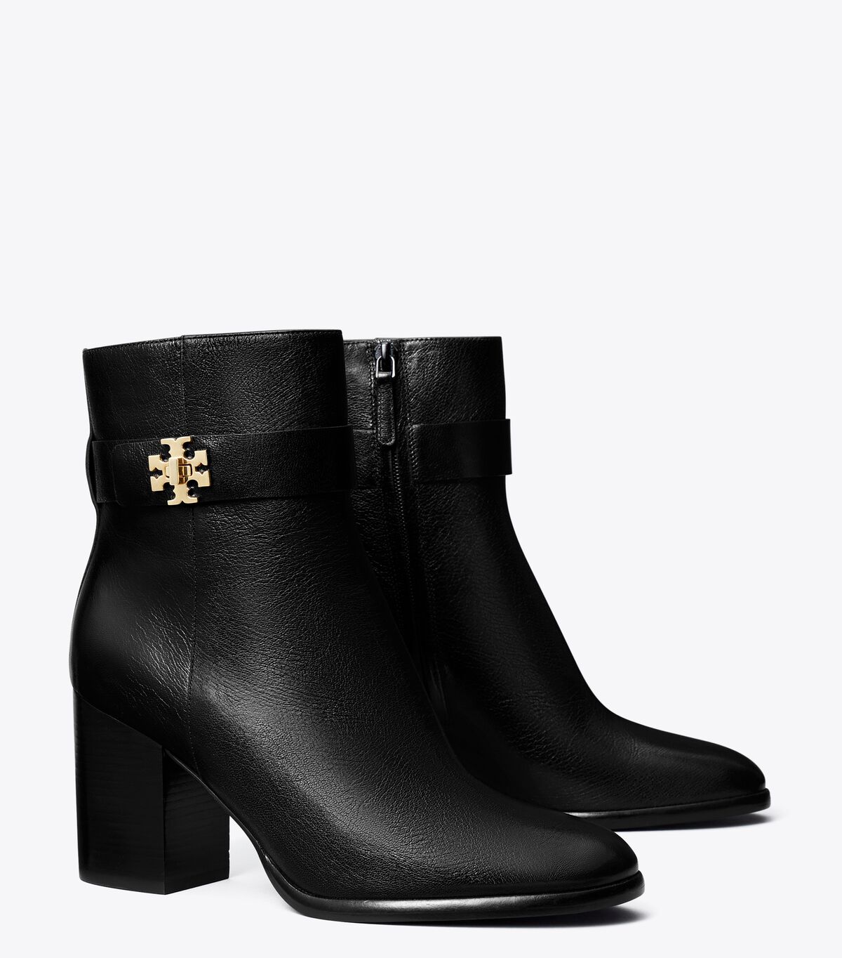 tory burch turnlock heeled ankle boot