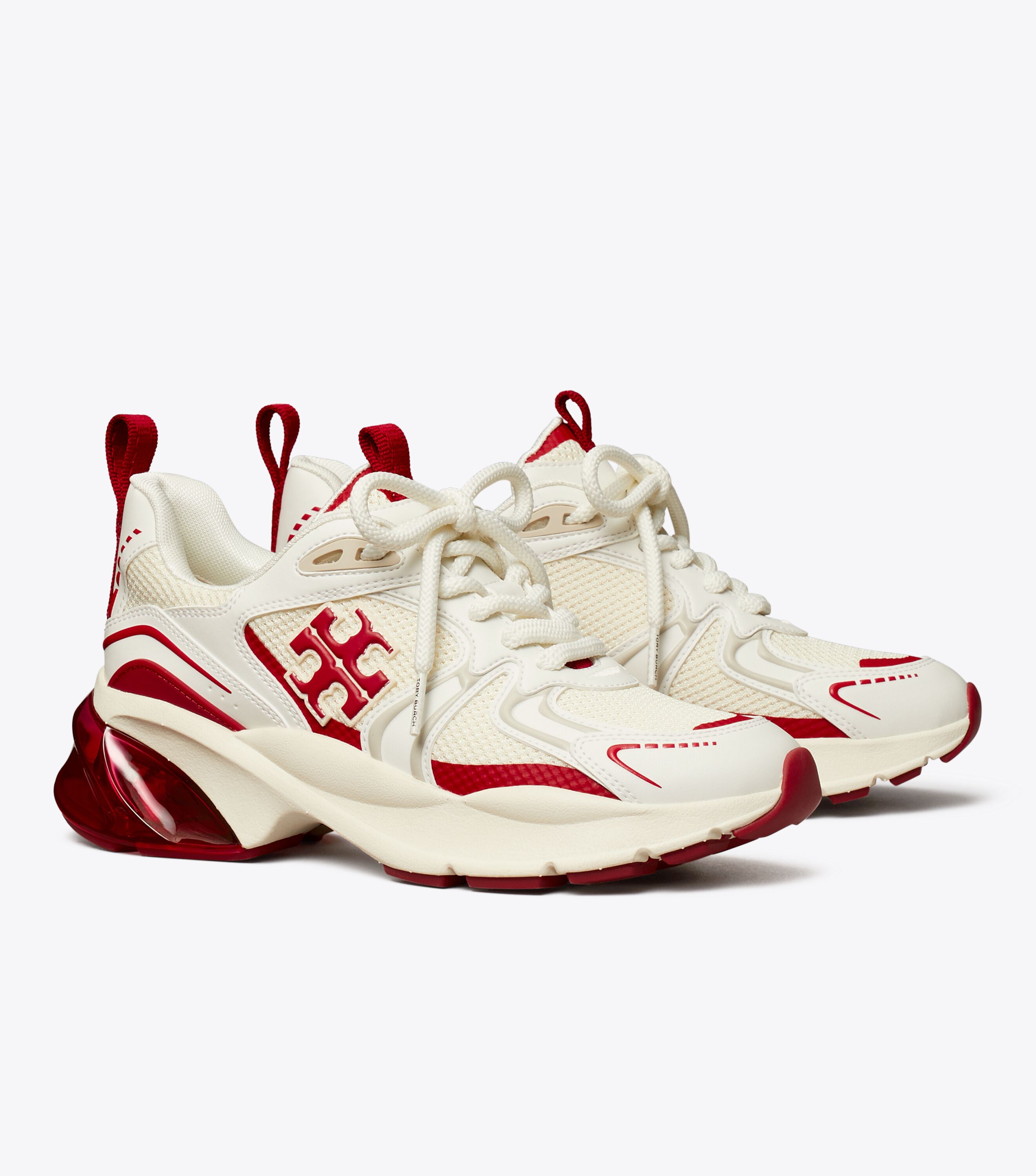 Good Luck Tech Trainer, New Ivory / Tory Red | Tory Burch KSA
