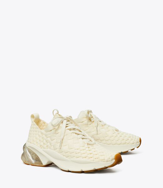 tory burch good luck woven trainer