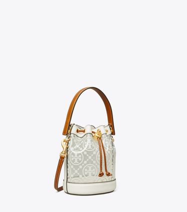 Mini T Monogram clear Bucket Bag
