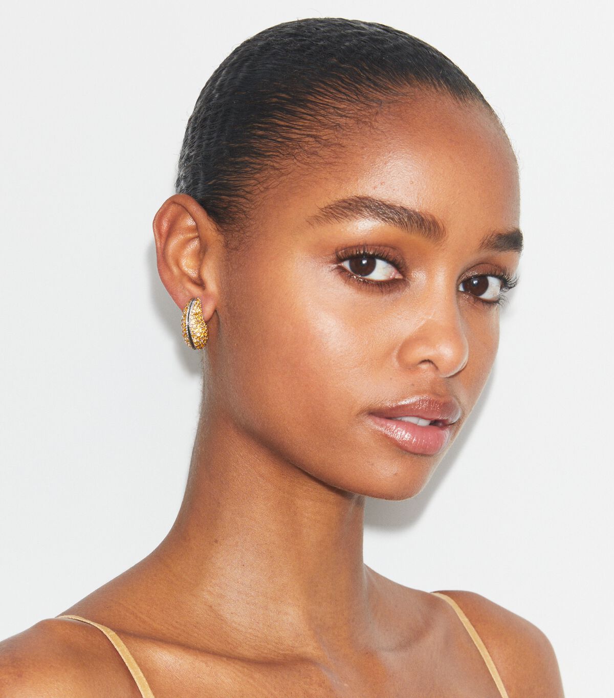 Pierced Pavé Earrings tory burch pierced pav earrings