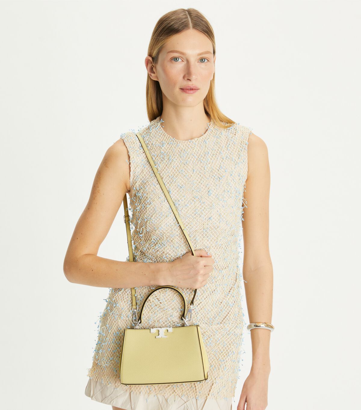 tory burch mini eleanor pebbled satchel