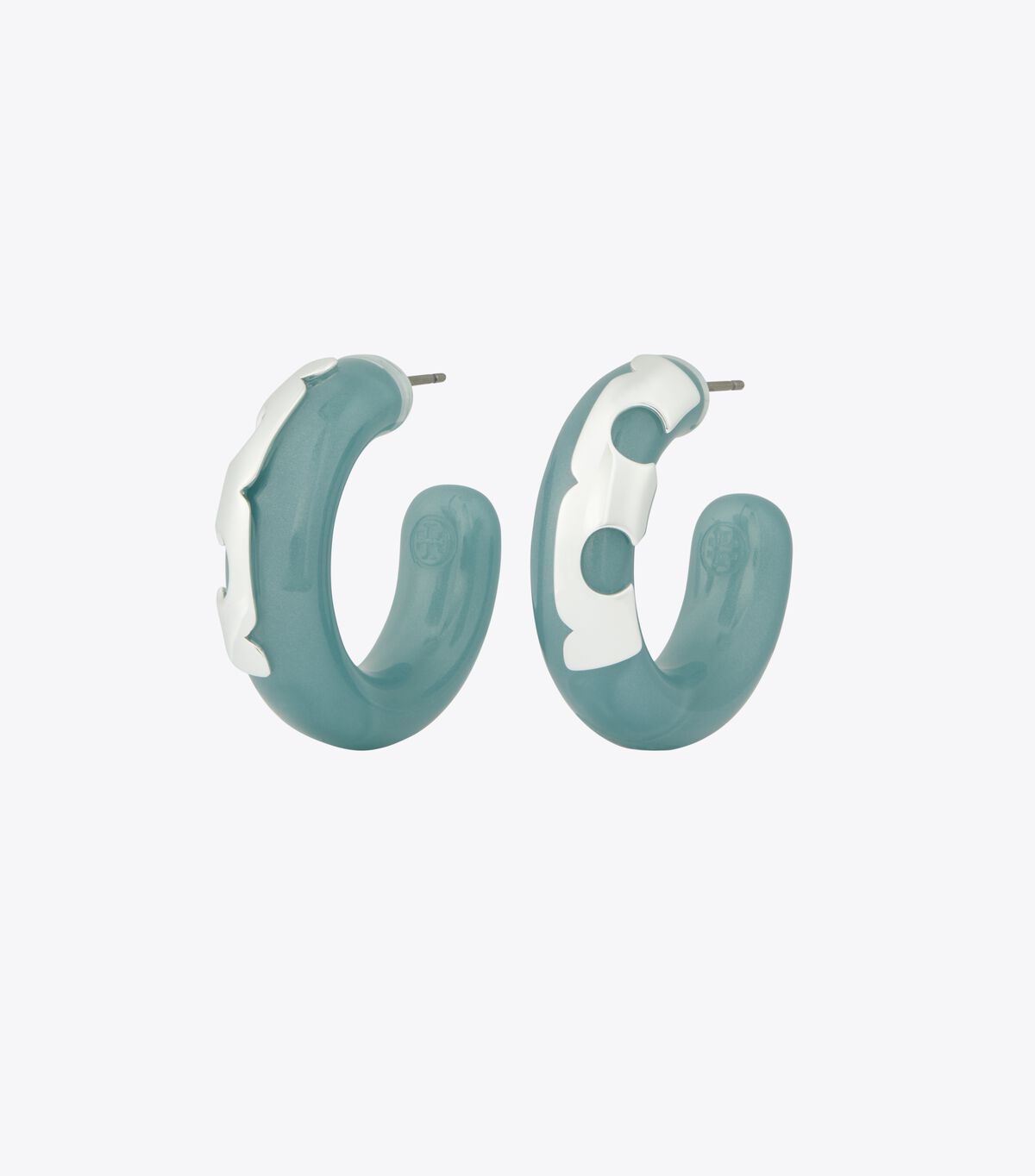 tory burch resin hoop earring