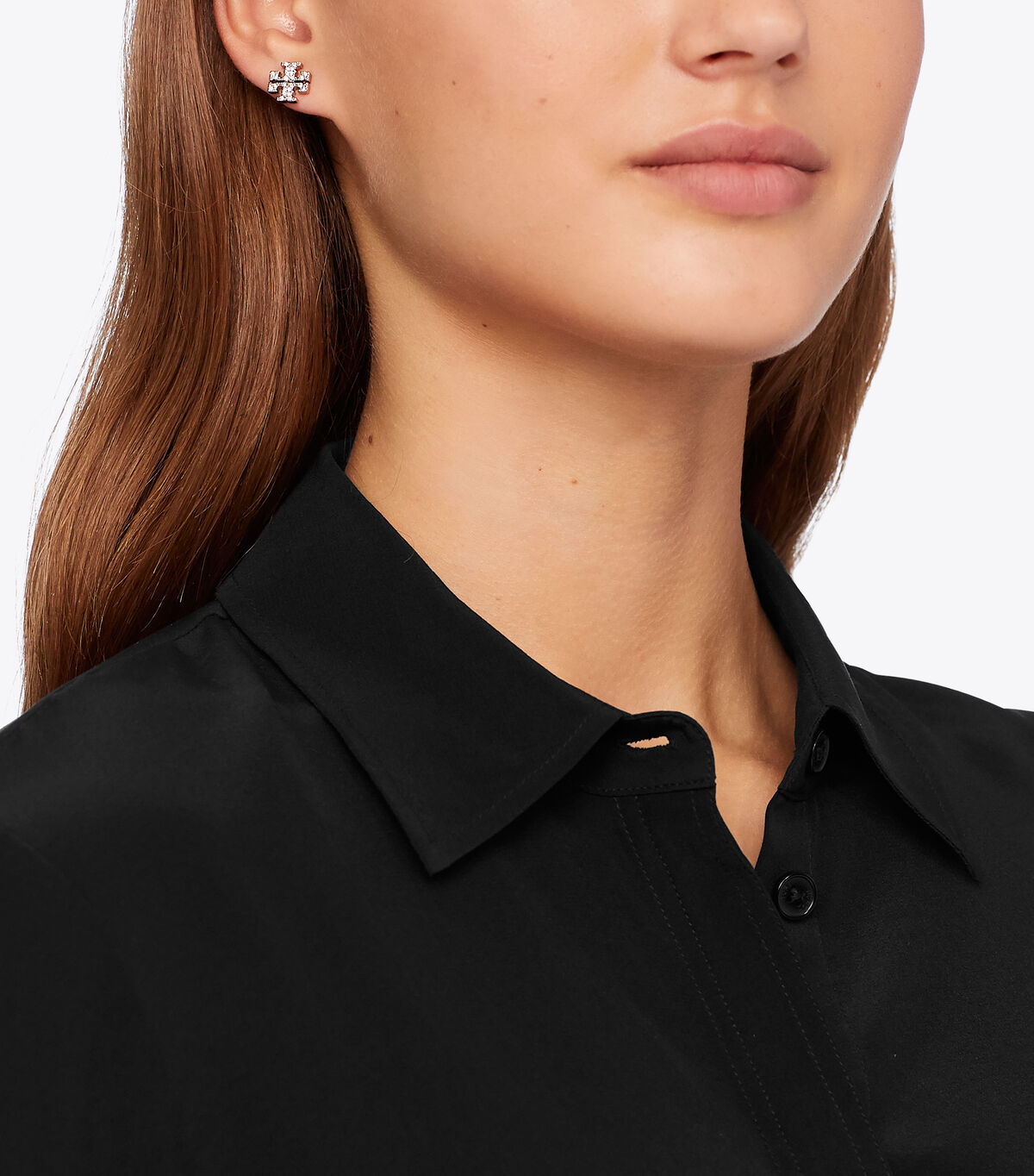 tory burch kira pave stud earring