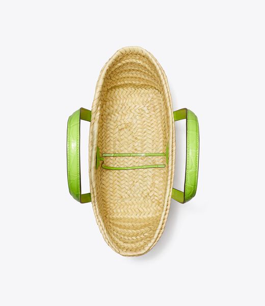 tory burch سلة إيلا الصغيرة من القش