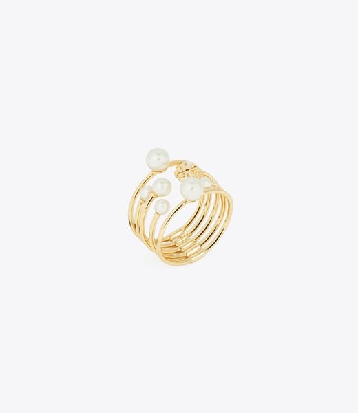 tory burch kira pearl ring set