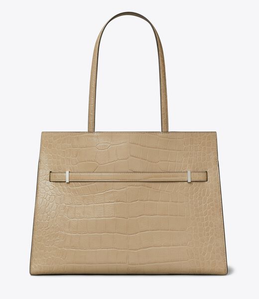 tory burch lee radziwill embossed tote