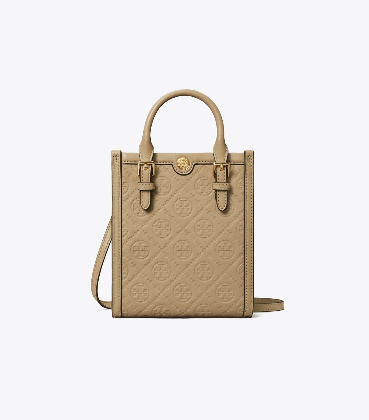 tory burch t monogram leather mini tote