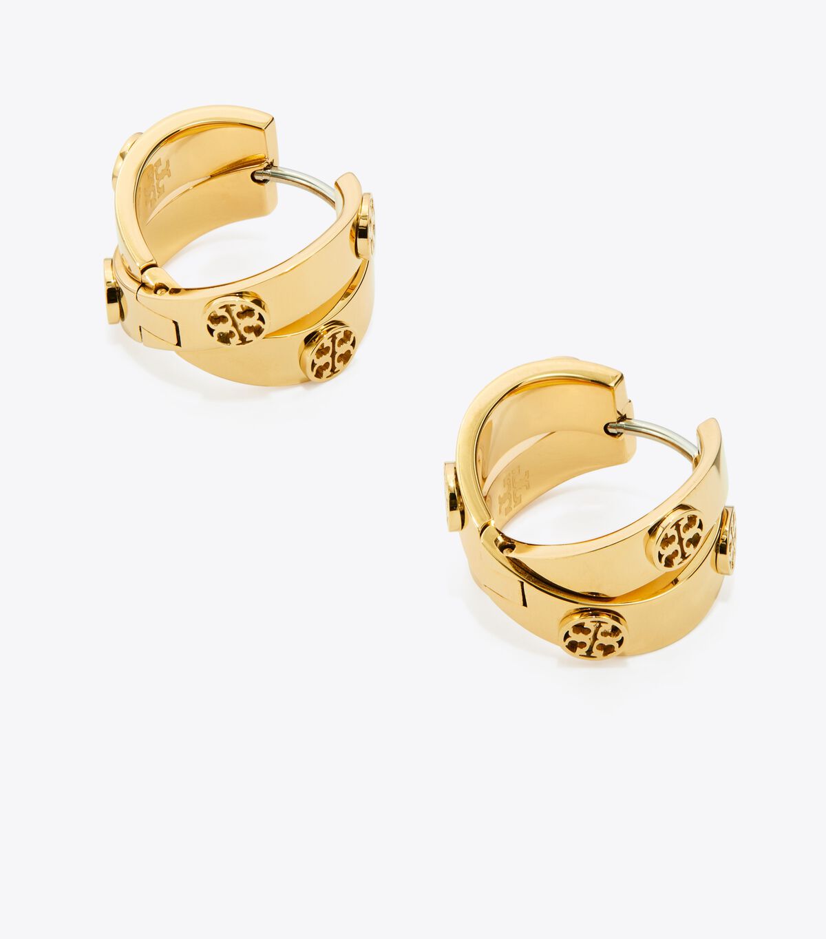 tory burch icon double hoop earrings