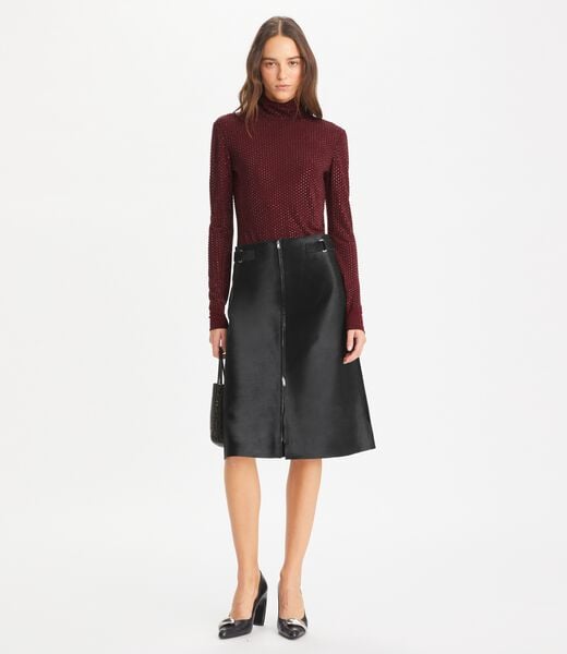 tory burch embellished viscose jersey turtleneck