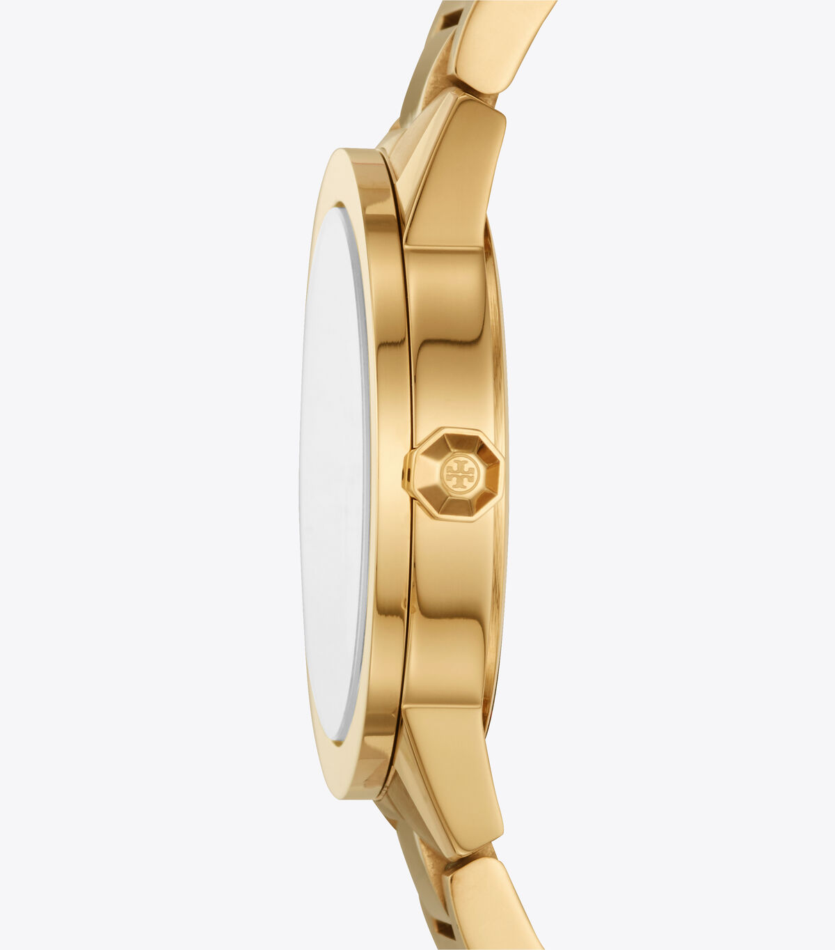 tory burch gigi watch  gold tone cream  36 x 42 mm