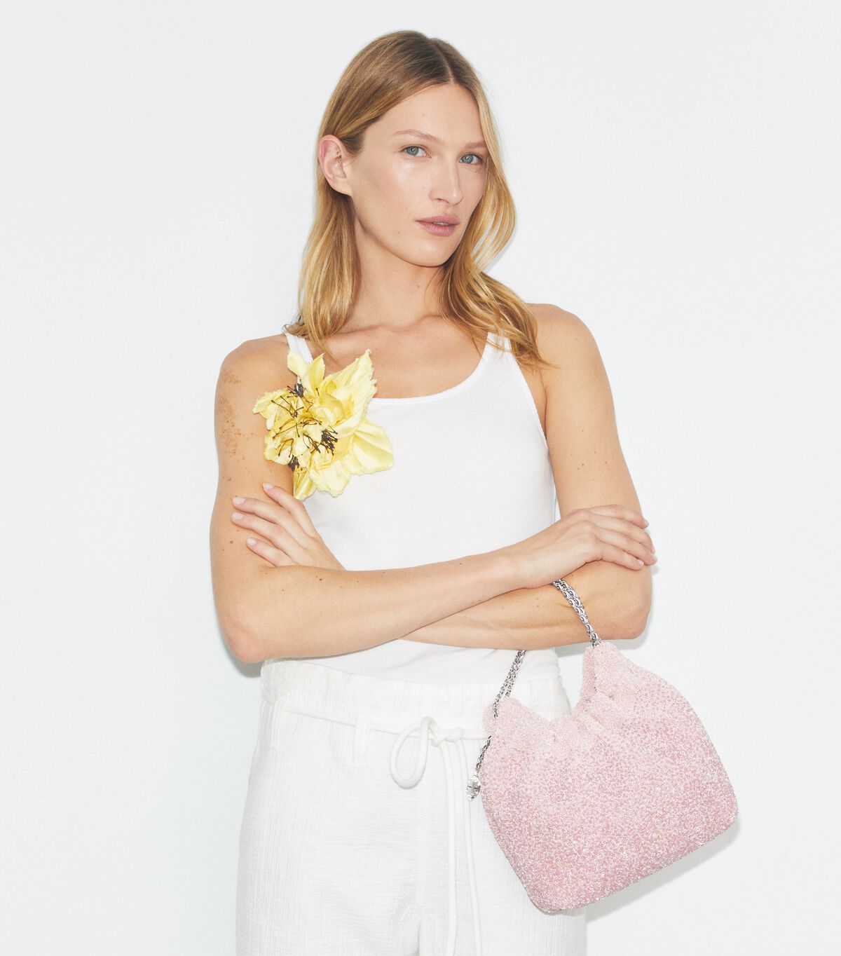 tory burch tb x bonbon mini fleming embellished hobo bag
