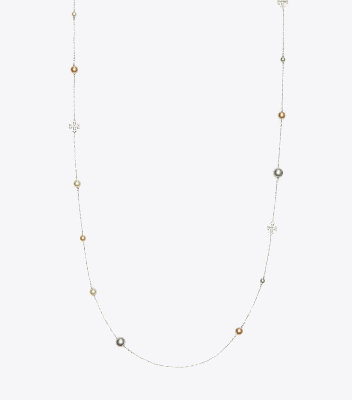 tory burch kira pearl delicate long necklace