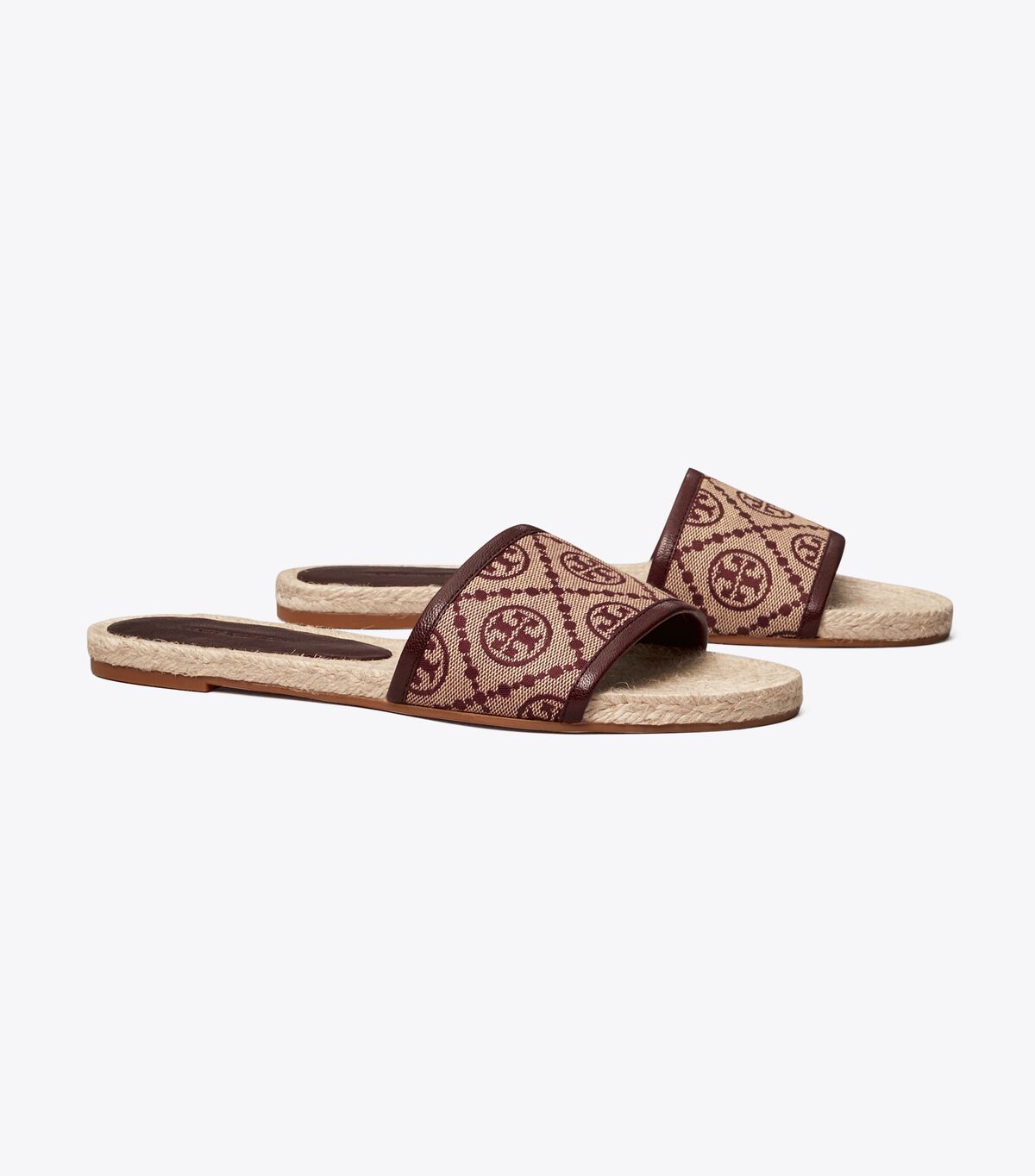 T Monogram Espadrille Slide
