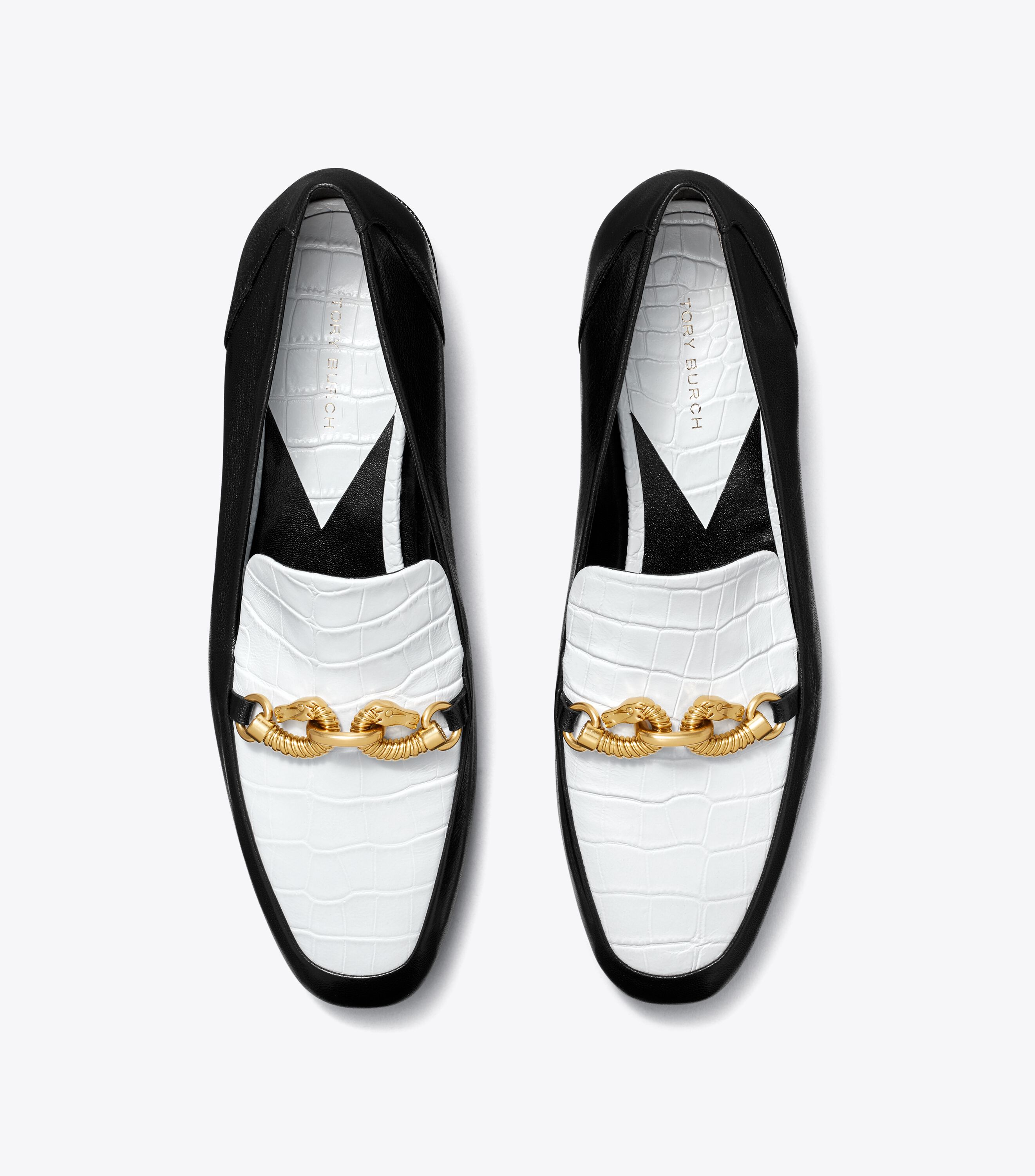 TORYBURCH トリーバーチ ローファー JESSA20MM LOAFER Jessa Loafer, Gardenia / Perfect Black | Tory Burch KSA