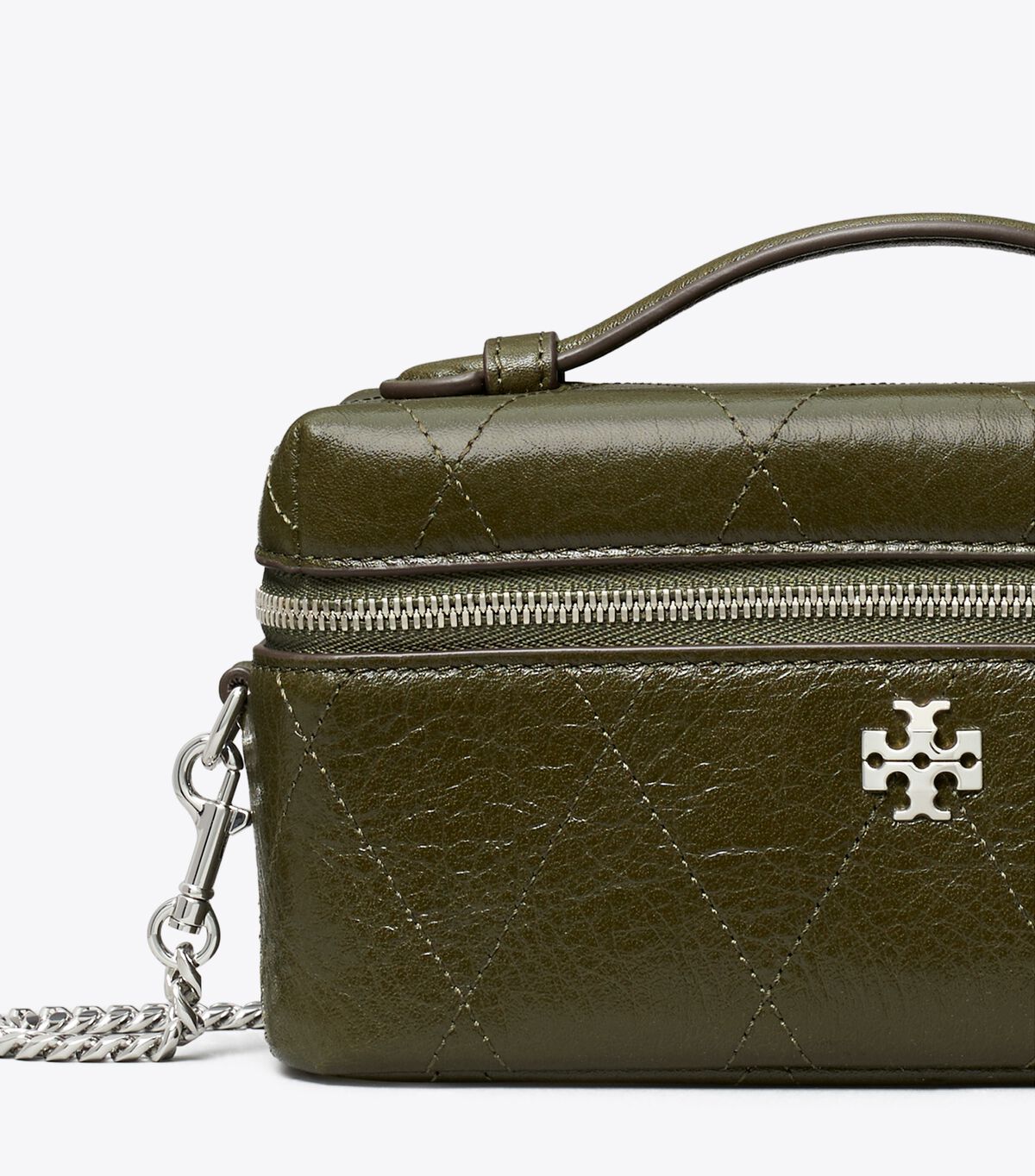 حقيبة مكياج تشارلي مبطّنة بتصميم أفقي (East‑West) tory burch حقيبة مكياج تشارلي مبطّنة بتصميم أفقي east west