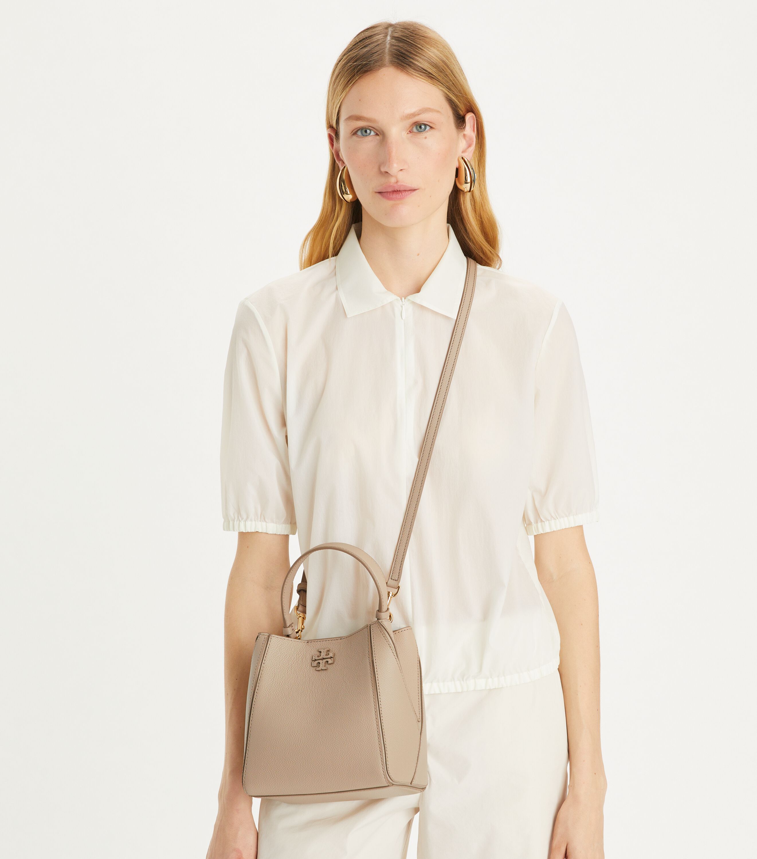 Small McGraw Bucket Bag, Fresh Clay | Tory Burch KSA