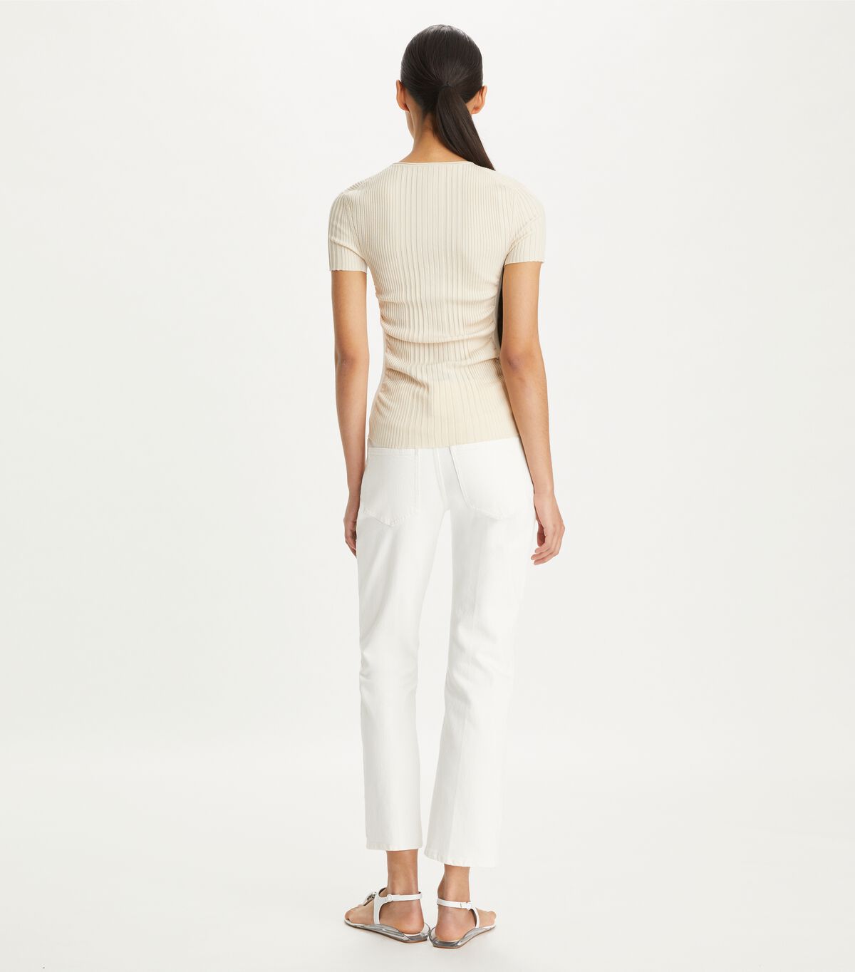 tory burch kick flare denim jean
