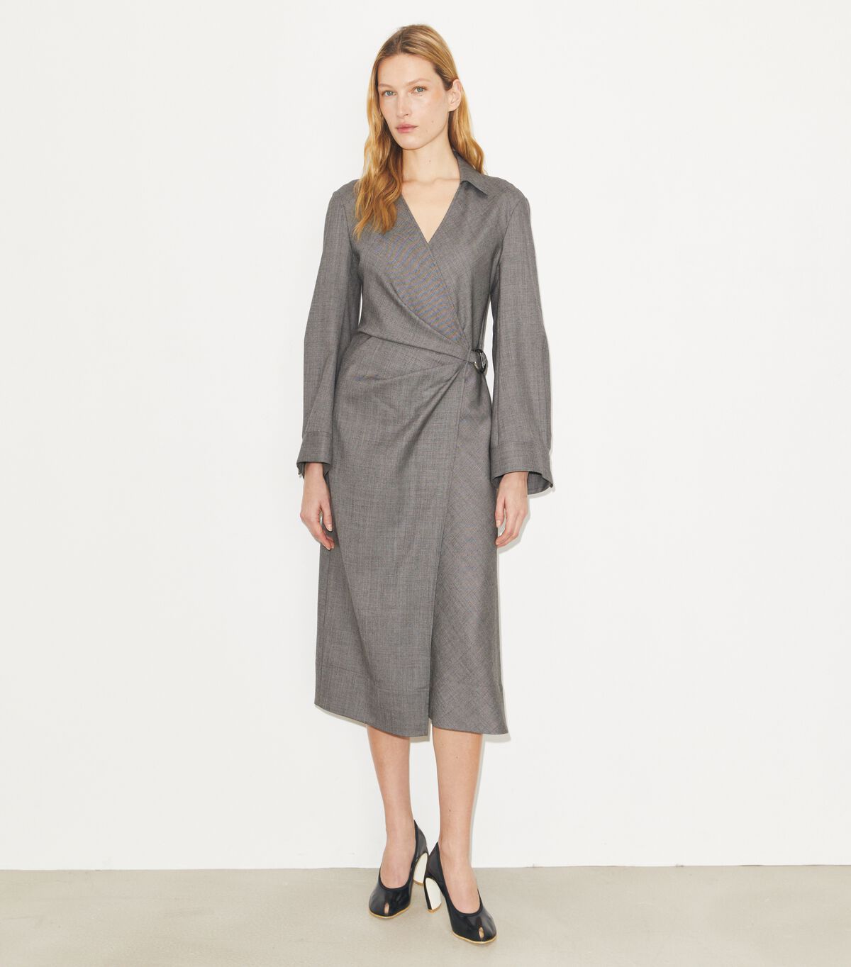 tory burch wool wrap dress