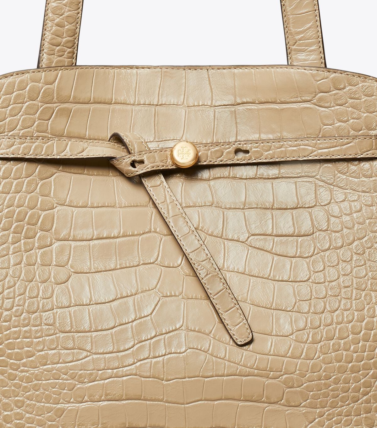 Romy Croc-Embossed Bauletto tory burch romy croc embossed bauletto