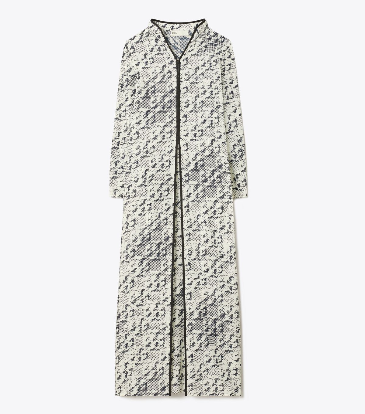 tory burch prismatic t monogram silk logo caftan