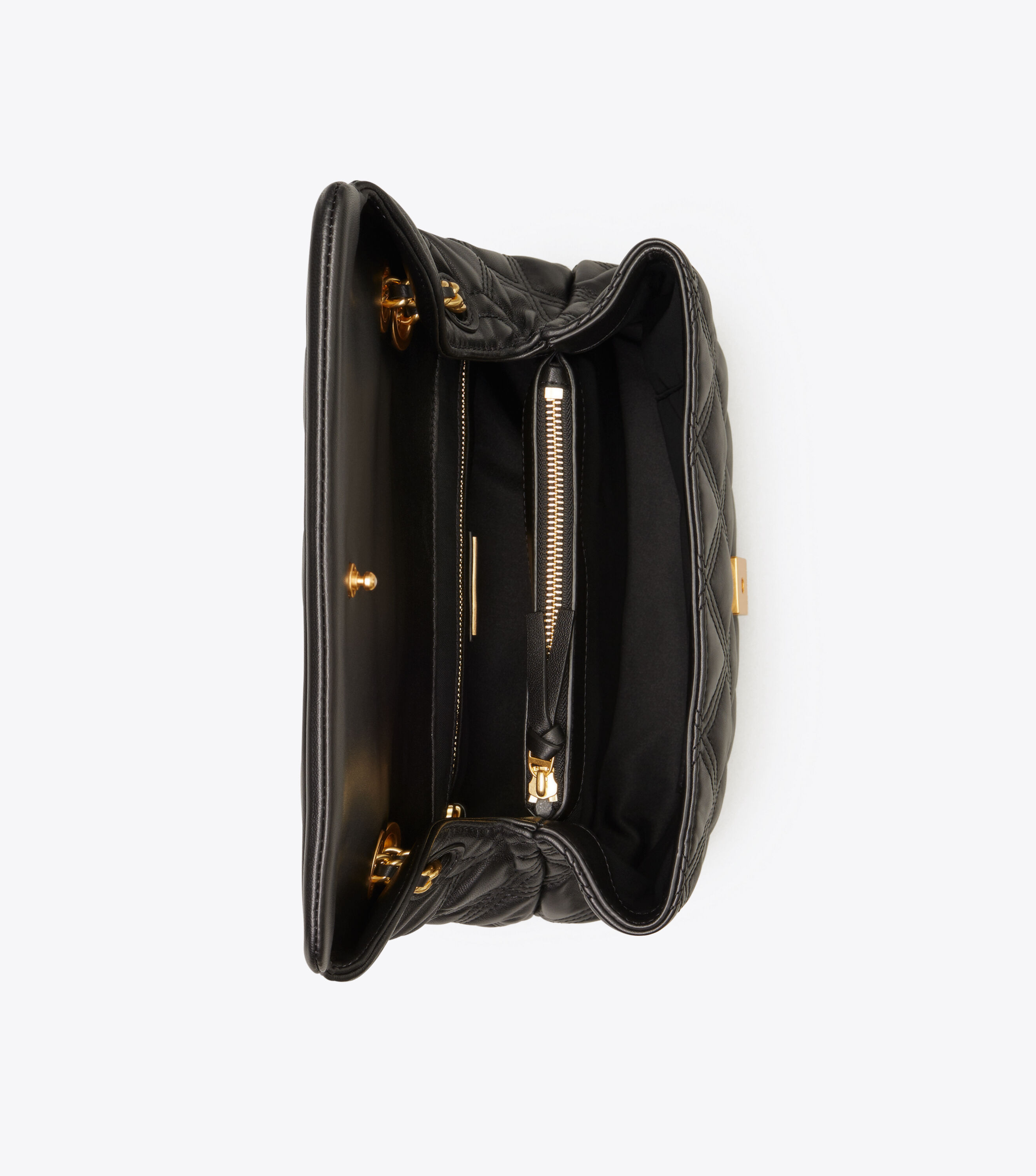 Fleming Soft Convertible Shoulder Bag, Black | Tory Burch KSA