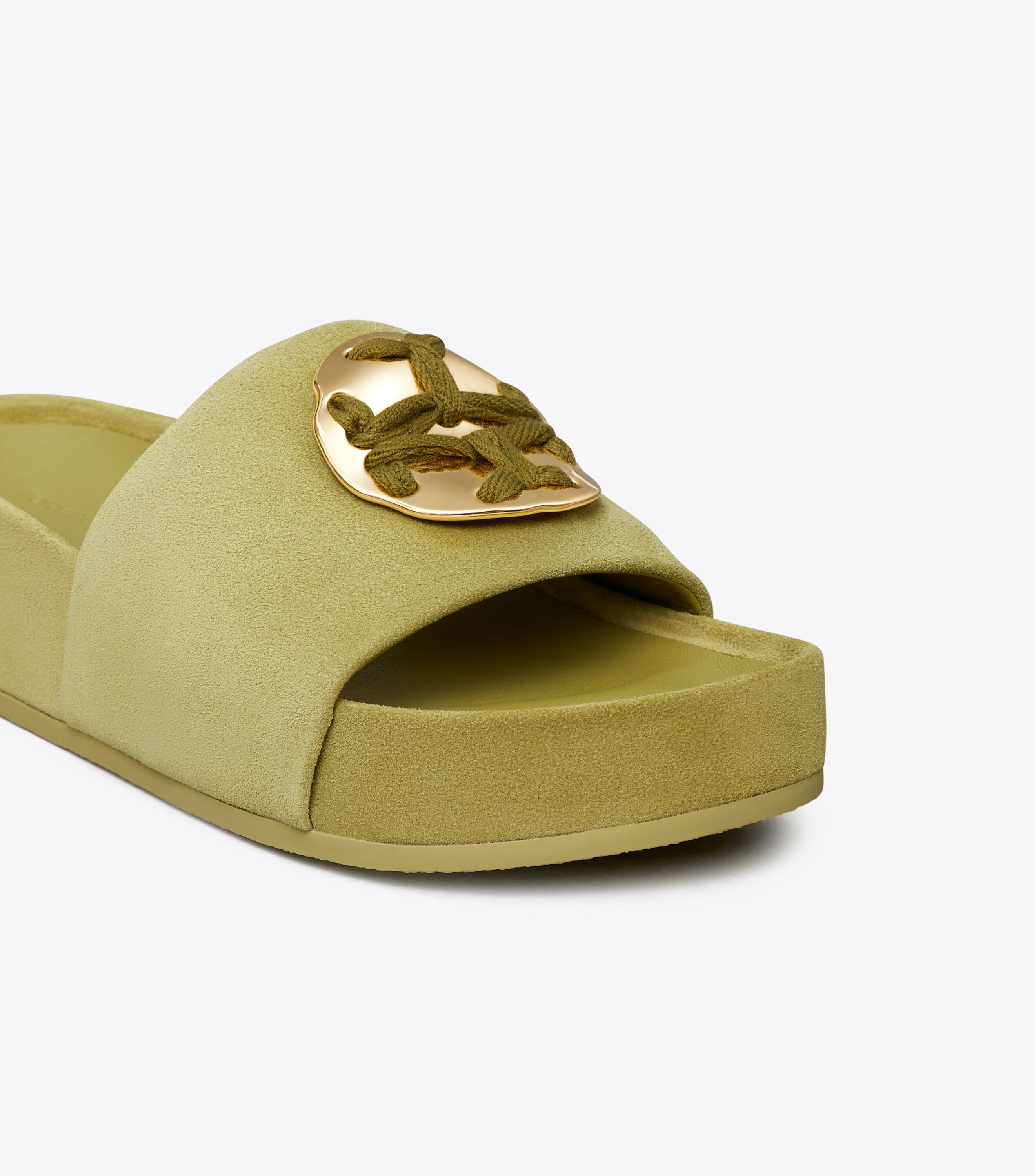 Tory burch lina slide gold outlet