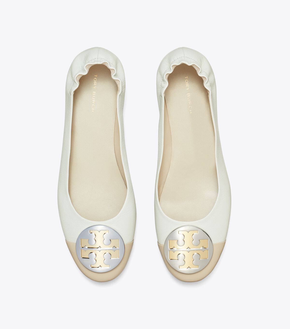 tory burch claire cap toe ballet