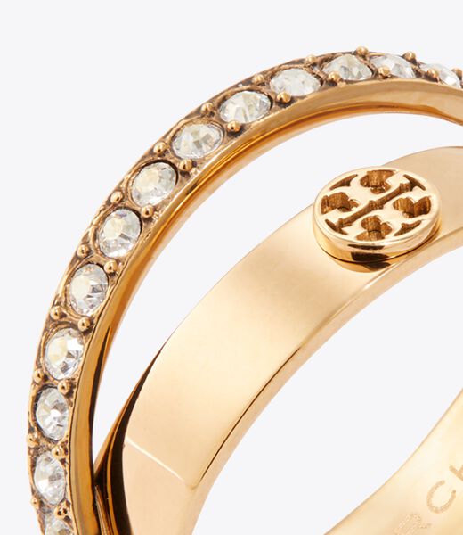 Icon Pavé Double Ring tory burch icon pav double ring