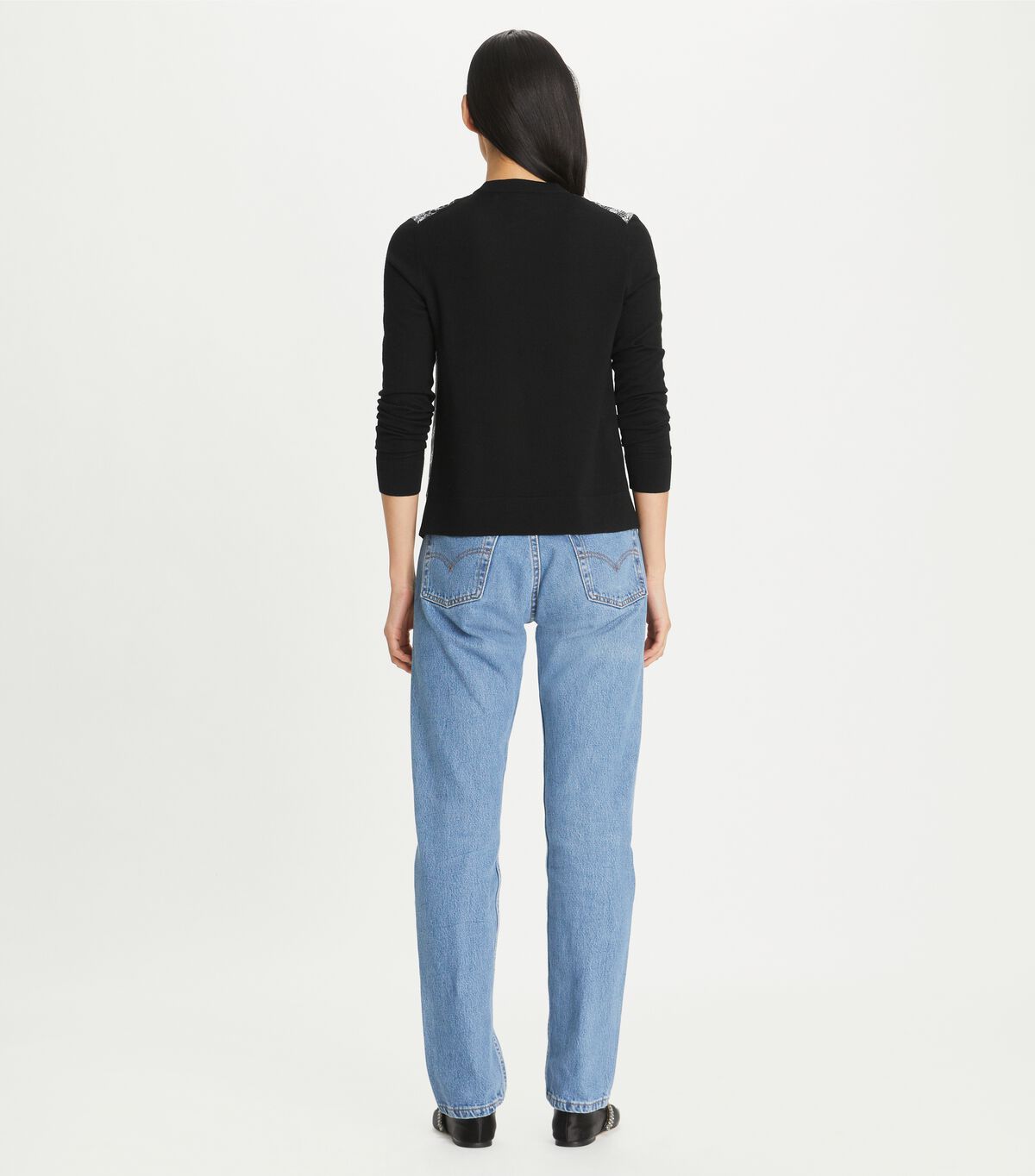 tory burch silk front cardigan