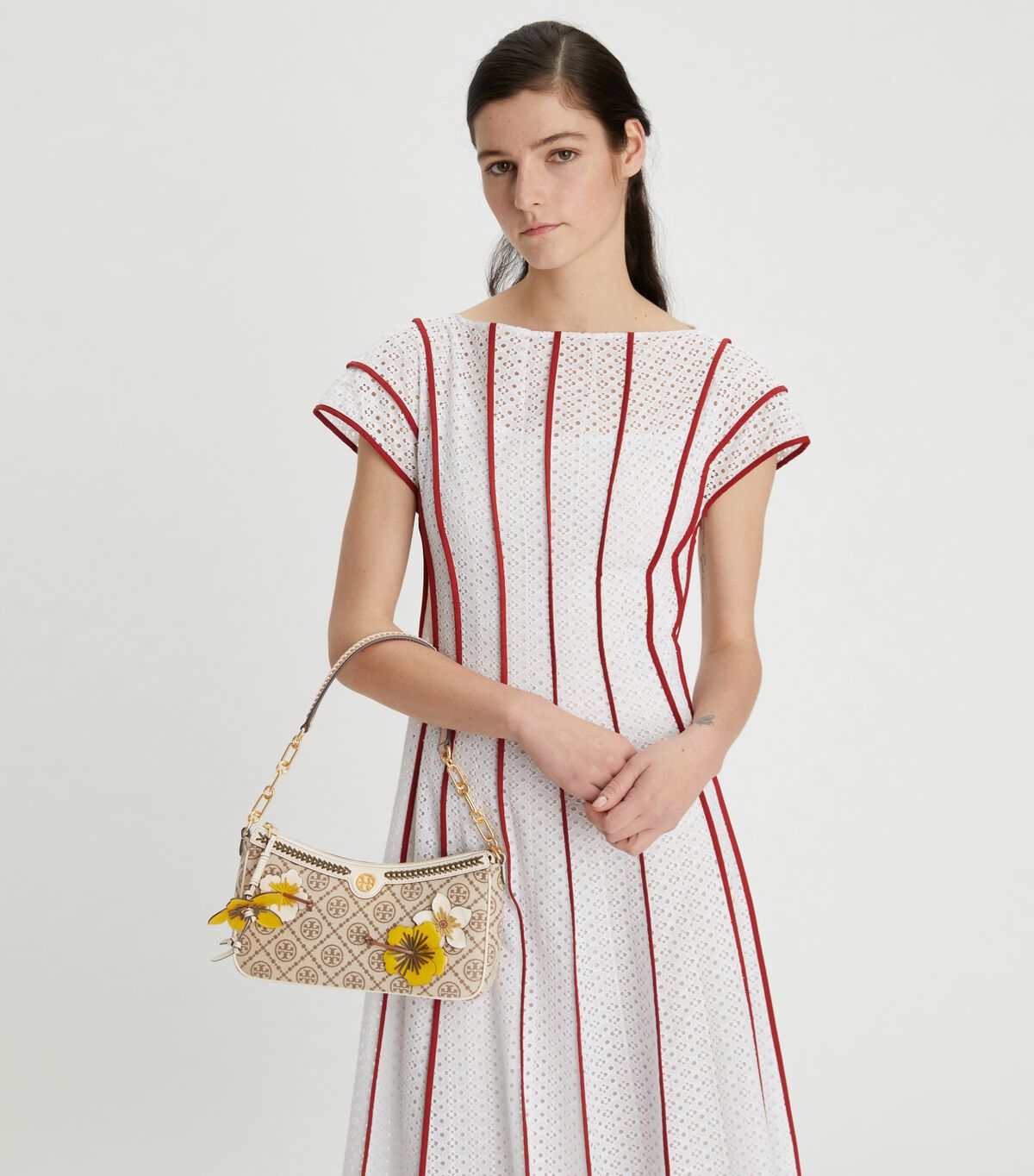 T Monogram Braided Studio Bag tory burch t monogram braided studio bag