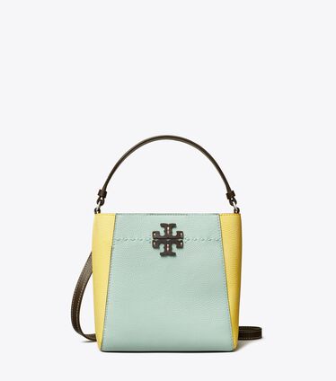 Small McGraw Color-Block Bucket Bag