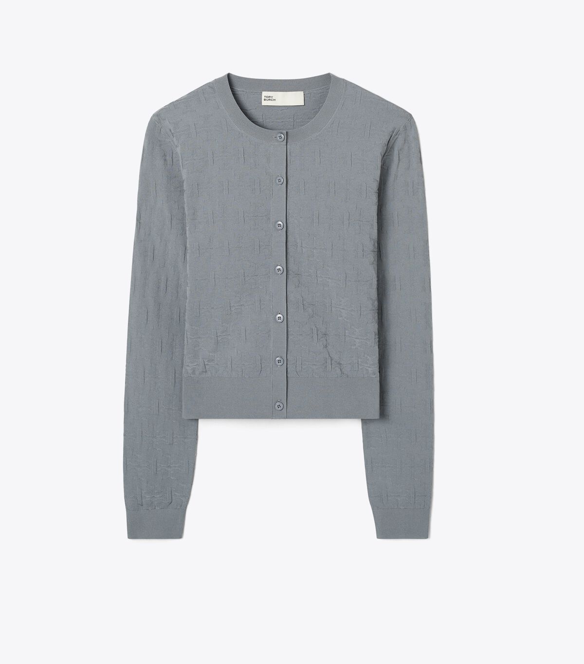 tory burch t monogram jacquard cardigan