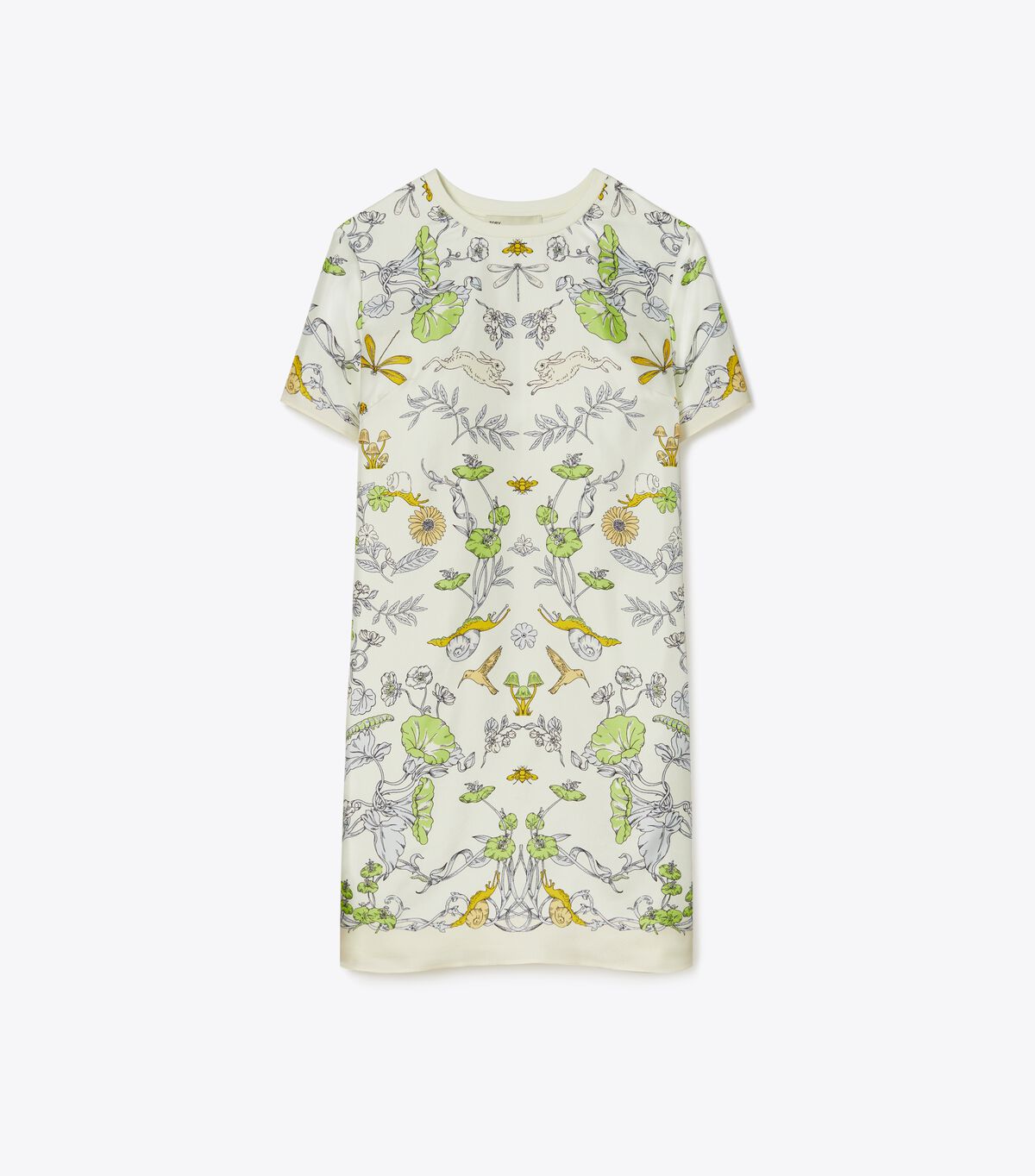 tory burch silk front t shirt dress