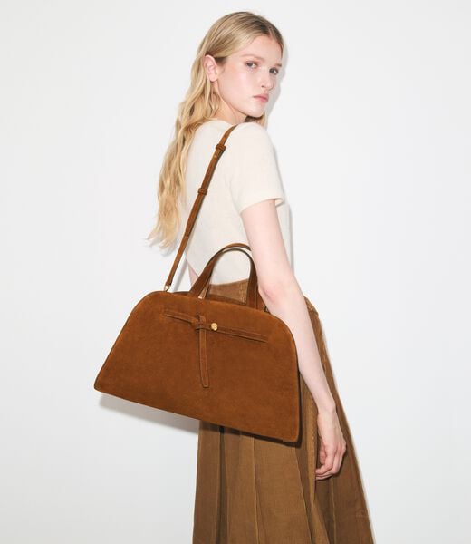 tory burch romy suede bauletto