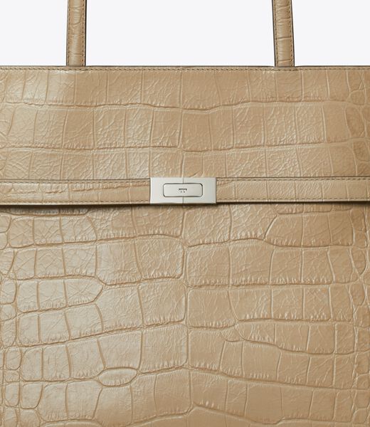 tory burch lee radziwill embossed tote