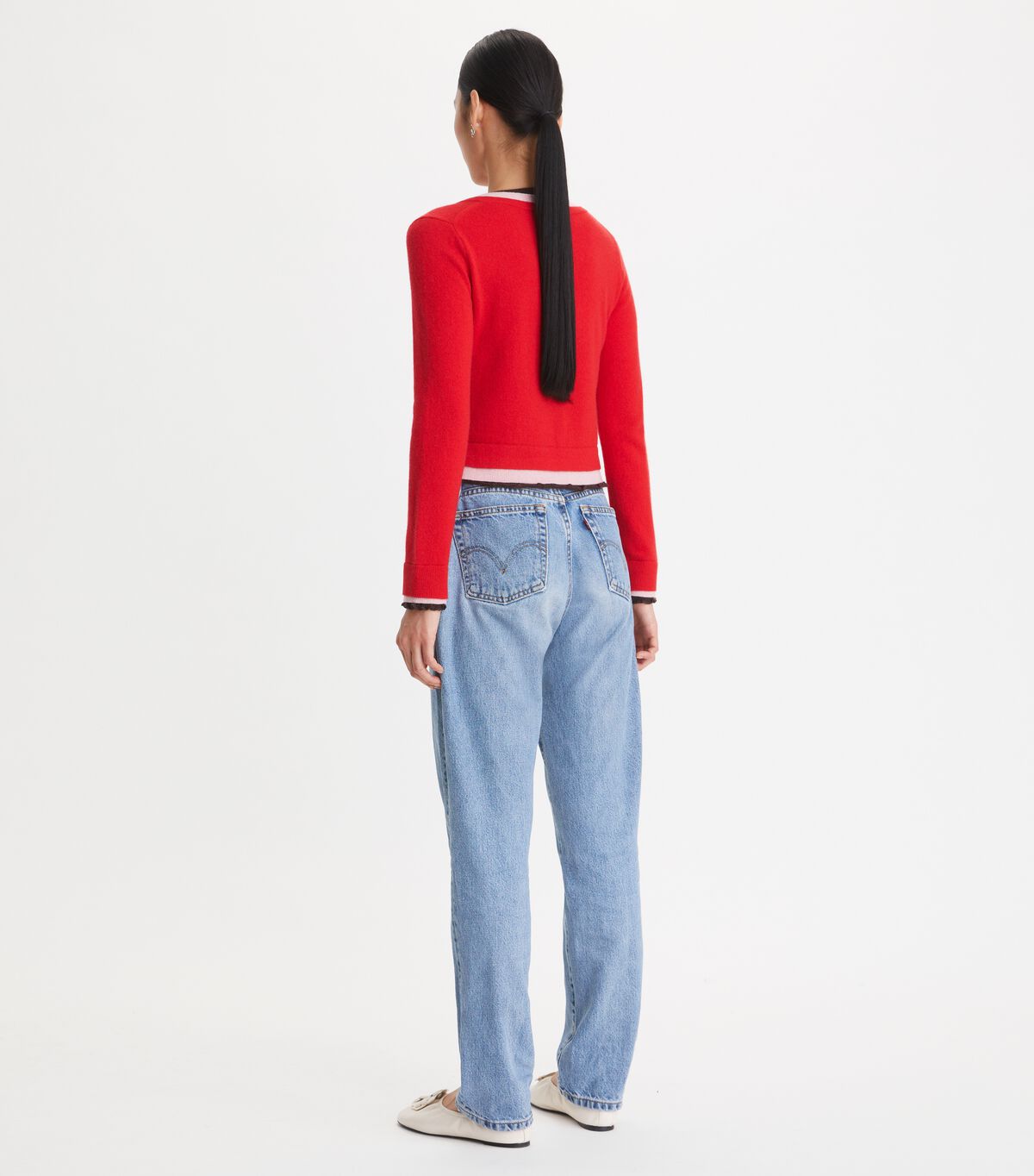 tory burch triple layer cashmere cardigan