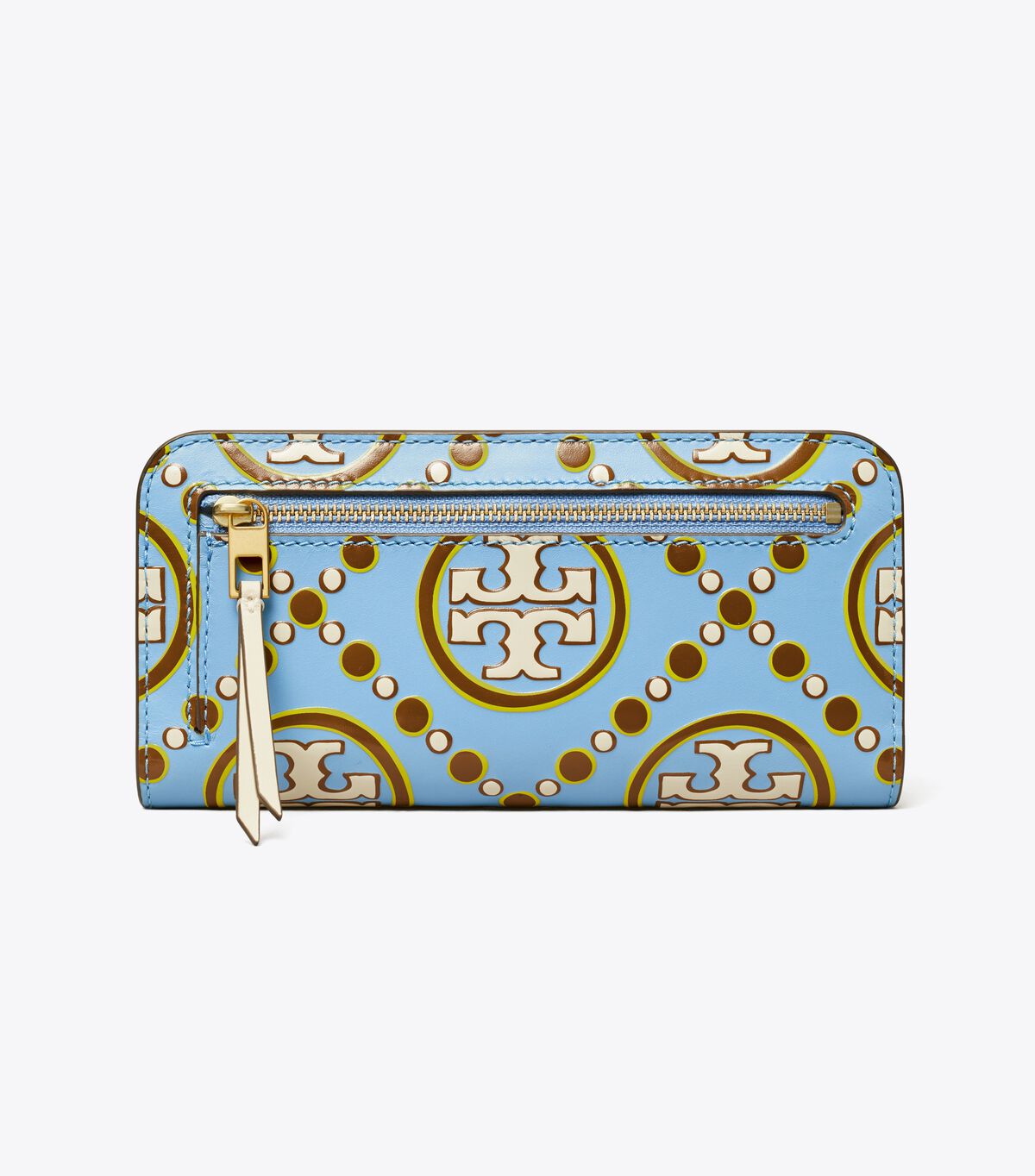 T Monogram Contrast Embossed Zip Slim Wallet tory burch t monogram contrast embossed zip slim wallet
