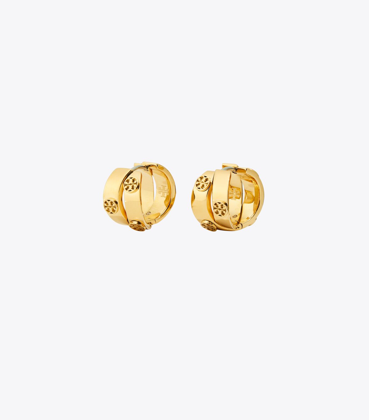 tory burch icon double hoop earrings