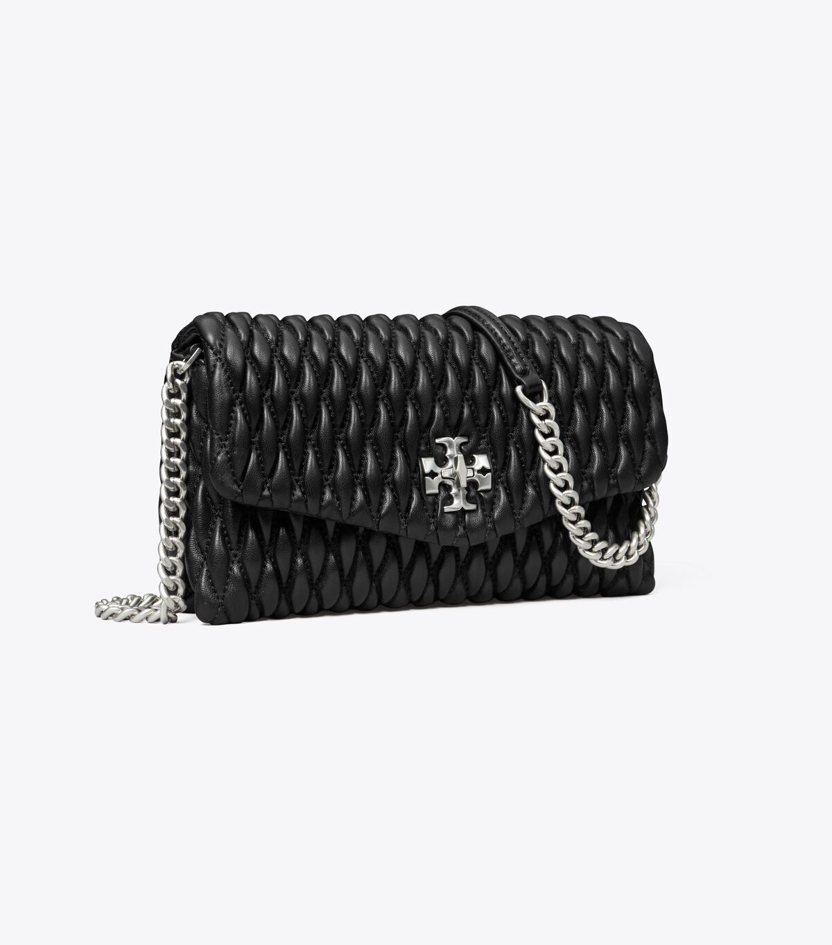 Kira Ruched Chain Wallet