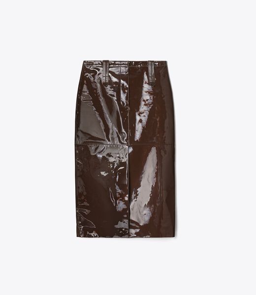 tory burch patent leather skirt