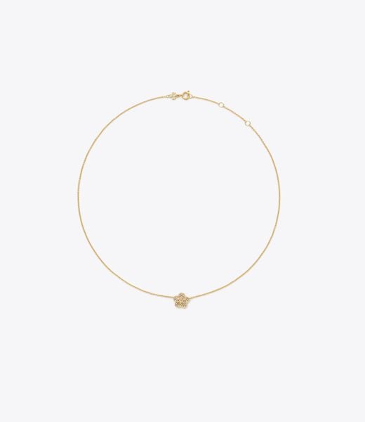 قلادة فورجت مي نات المرصعة بالجواهر tory burch قلادة فورجت مي نات المرصعة بالجواهر