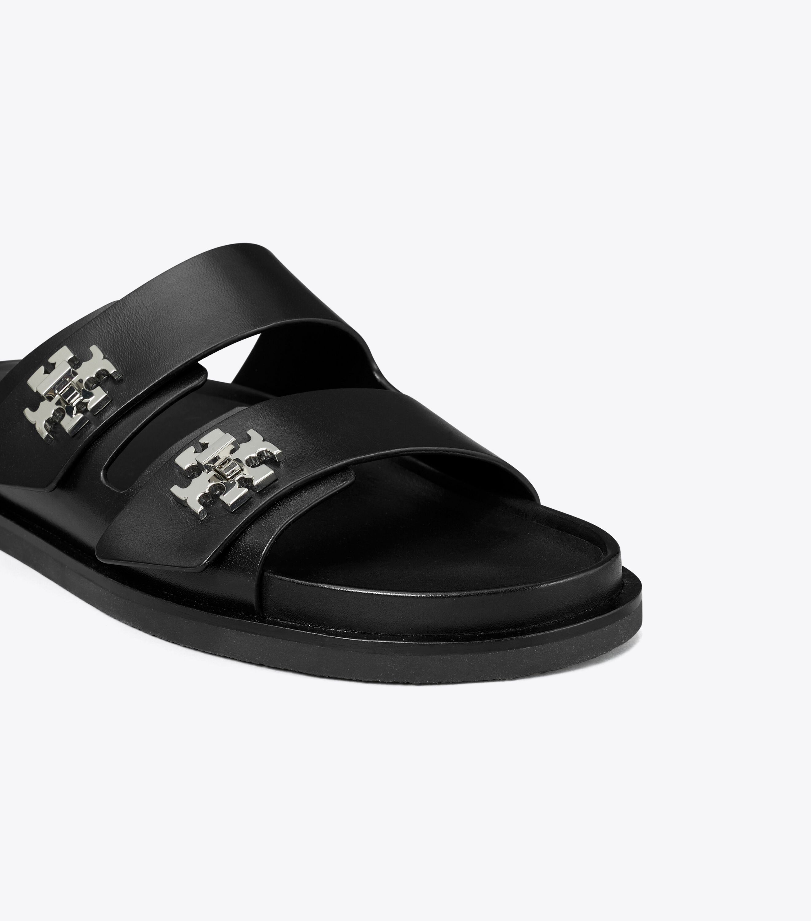 送料込/関税込■Tory Burch■Turnlock レザースライド Turnlock Sport Slide, Perfect Black | Tory Burch KSA