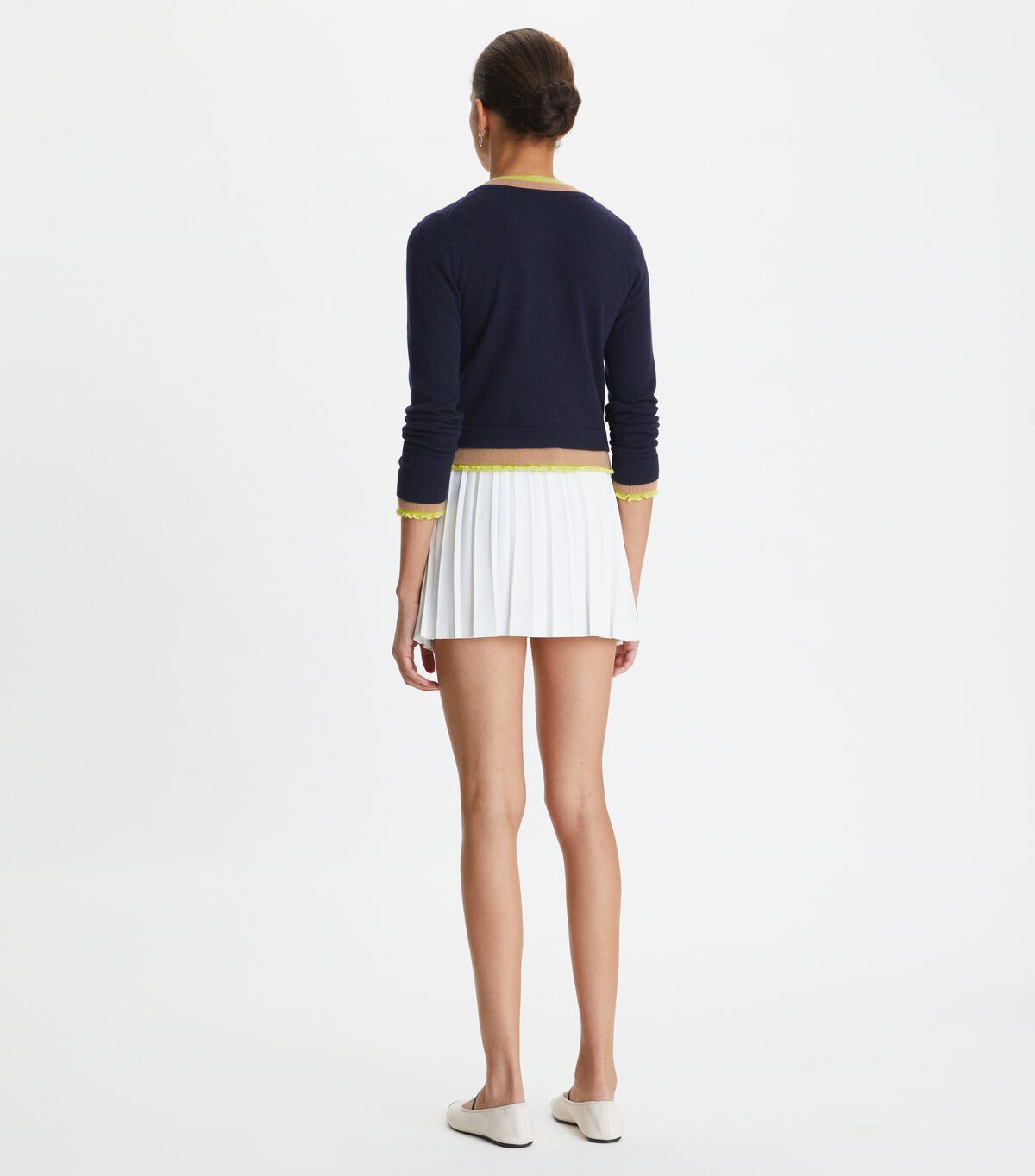tory burch triple layer cashmere cardigan