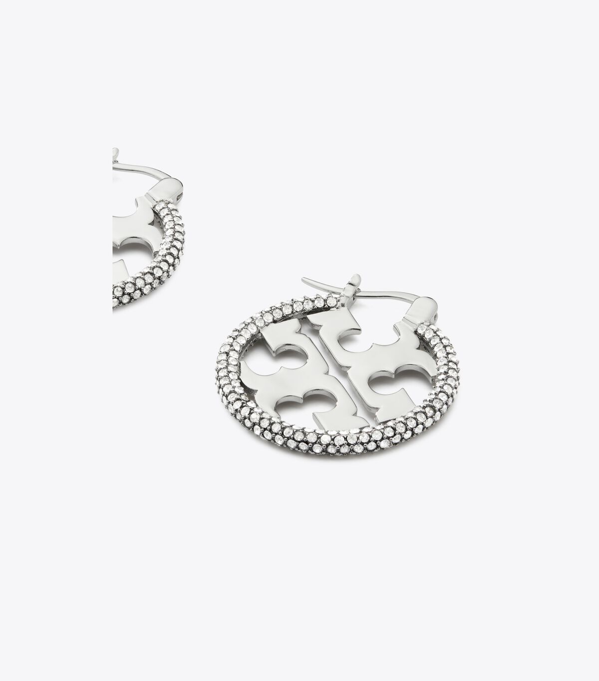tory burch miller pav hoop earring