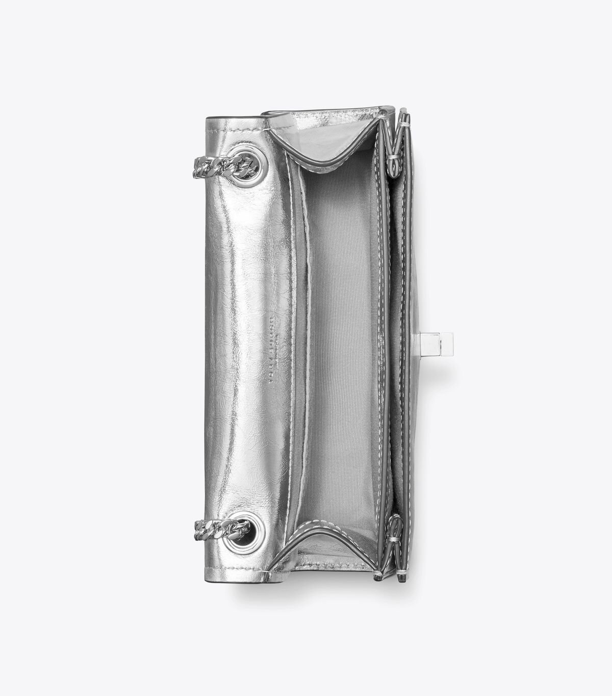 حقيبة كتف ميني كيرا تورنلوك المعدنية tory burch حقيبة كتف ميني كيرا تورنلوك المعدنية