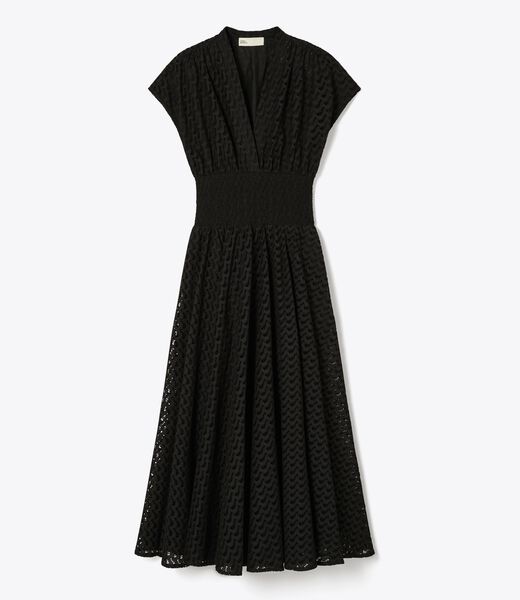 tory burch embroidered cotton dress