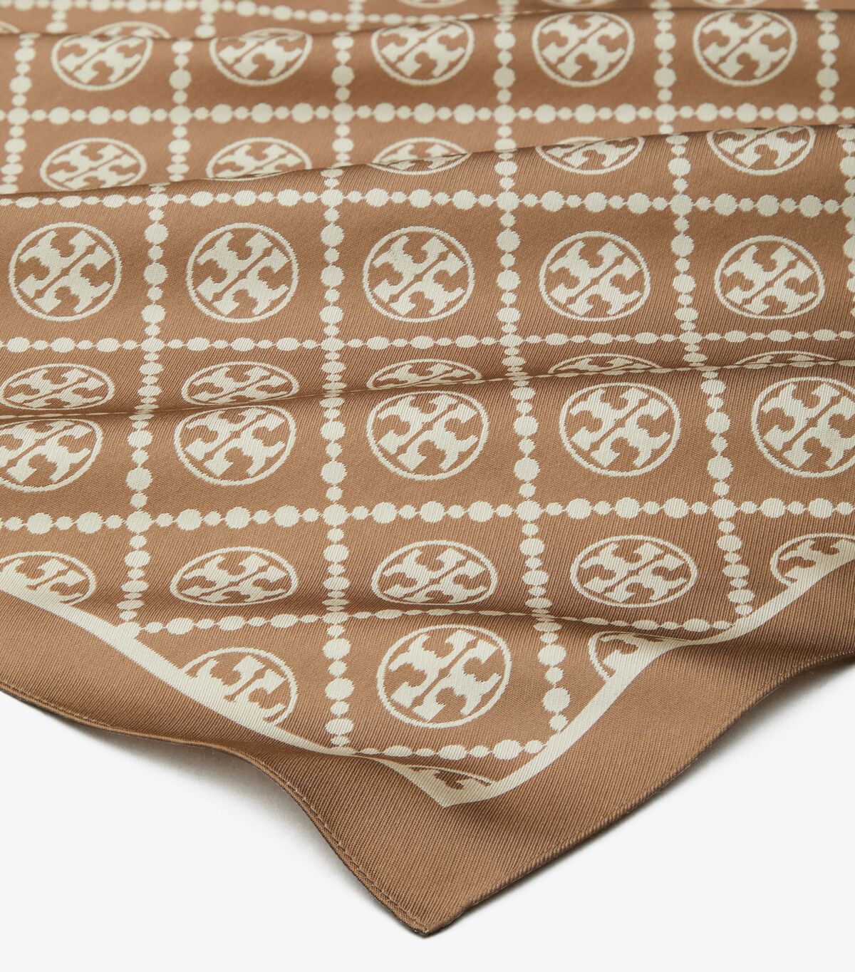 tory burch t monogram two tone scarf