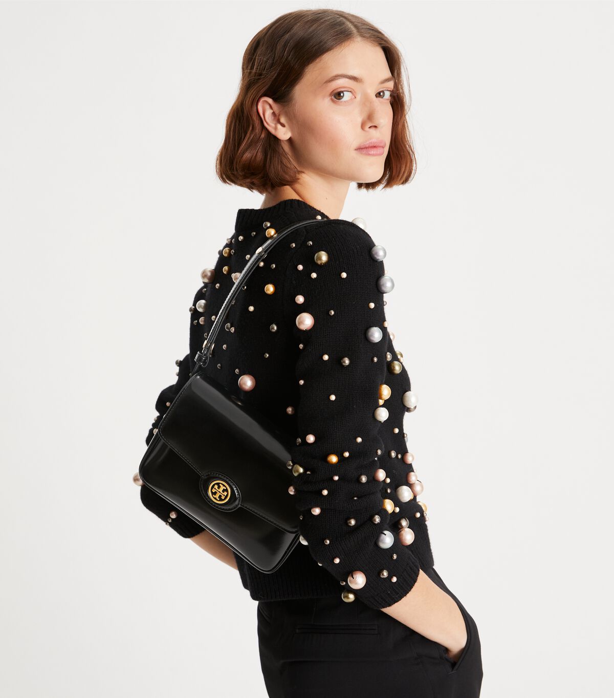 tory burch robinson spazzolato convertible shoulder bag